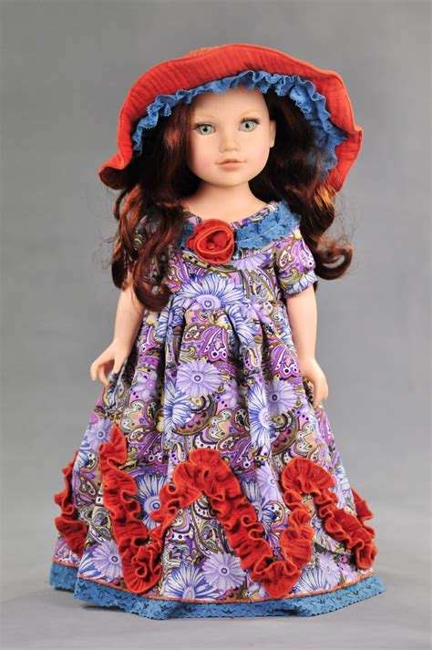 new 18 inch american princess doll clothes antique retro dress and hat