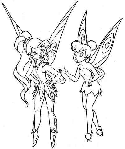 fairies coloring page tinkerbell coloring pages  disney