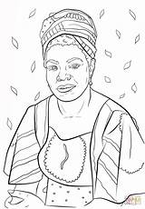 Angelou Maya sketch template
