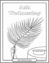 Wednesday Coloring Lent Ash Pages Beginning Saintanneshelper sketch template