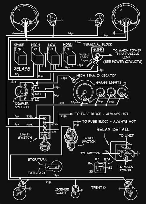 hot rod headlight wiring diagram wiring diagram