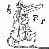 Bass Harpsichord Crocodile sketch template