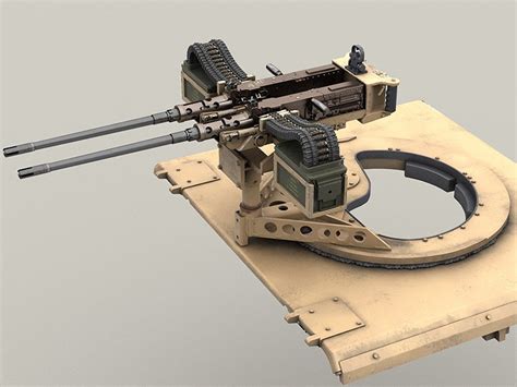 Twin Mount M2 Browning 50 Caliber Machine Gun For Hmmwv
