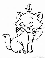 Marie Coloring Pages Aristocats Disneyclips Printable Proud sketch template