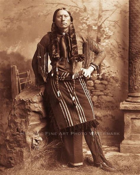 Comanche Indian Chief Quanah Parker Vintage Photo Native American