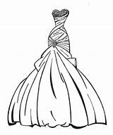 Dress Princess Drawing Coloring Clipartmag sketch template