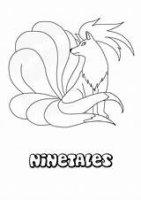 Vulpix Pokemon Coloring Pages Getdrawings sketch template