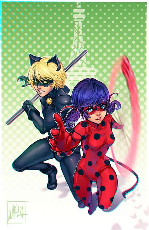 The Miraculous Ladybug And Cat Noir By Dreamerwhit On