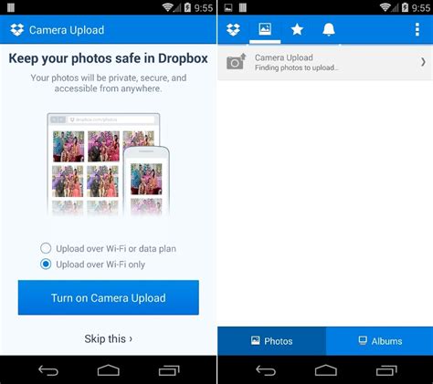 auto upload  android pictures  google dropbox cloud storage technobuzz