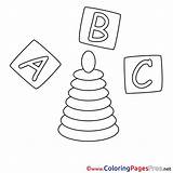 Coloring Pages Cubes Letters Printable Sheet Title sketch template