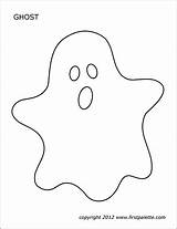 Ghost Printable Large Ghosts Coloring Templates Pages Firstpalette sketch template
