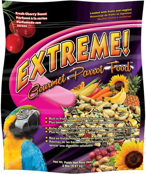 extreme gourmet parrot food browns