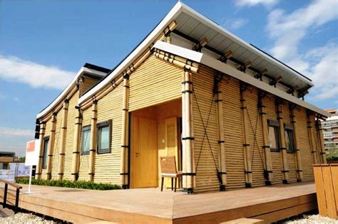 desain rumah bambu terkini desain rumah