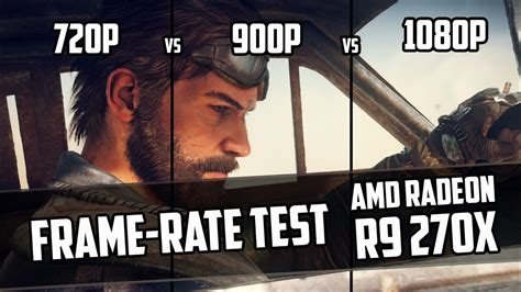 mad max p  p  pvsr sapphire dual    frame rate test youtube