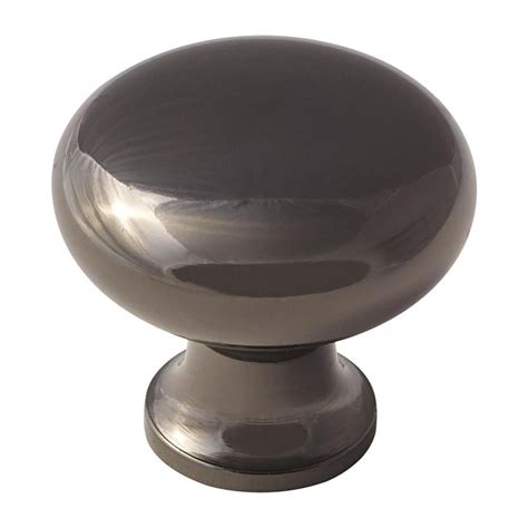 Shop Amerock Anniversary Black Nickel Round Cabinet Knob At