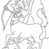 Flecha Praticando Centauro sketch template