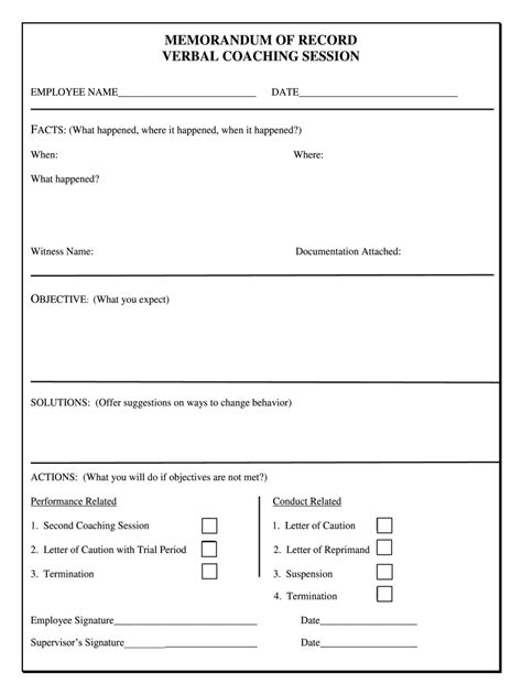 record coaching form fill   sign printable  template signnow