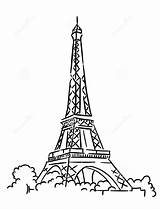Eiffel Tower Paris Coloring Drawing Kids Pages Outline Printable Easy 2d Print Color Torre Getdrawings Eifel France Dibujo Towers Para sketch template