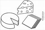 Cheese Voeding Alimentacion Queso Maaltijd Sjablonen Werkjes Activiteiten Frankrijk Engels sketch template