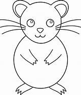 Rat Webstockreview Colorable Hamster sketch template