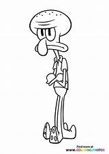 Squidward Spongebob Squarepants Spungebob sketch template