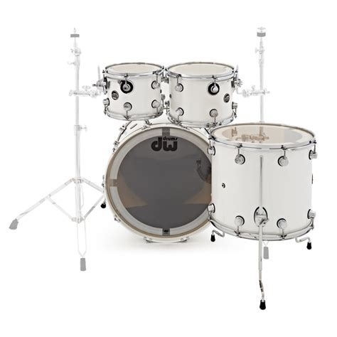 dw drums performance series   piece shell pack white ice  gearmusic