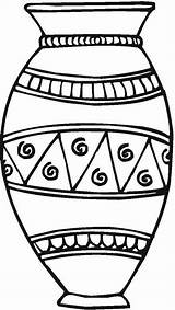Coloring Pages Pottery Vase Colouring Printable Greek Pots Visit Ancient Ceramic Vases Color Clay Templates Adult sketch template