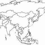 Coloring Map Continents Continent Asia sketch template