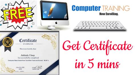 computer courses  certificate infolearners