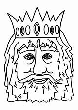 Koning Masker Grote sketch template
