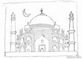 Masjid Nabvi Mosque Islamic sketch template