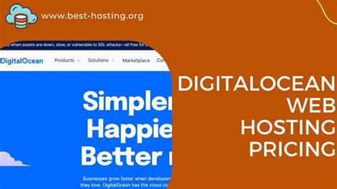 digitalocean web hosting pricing   tested