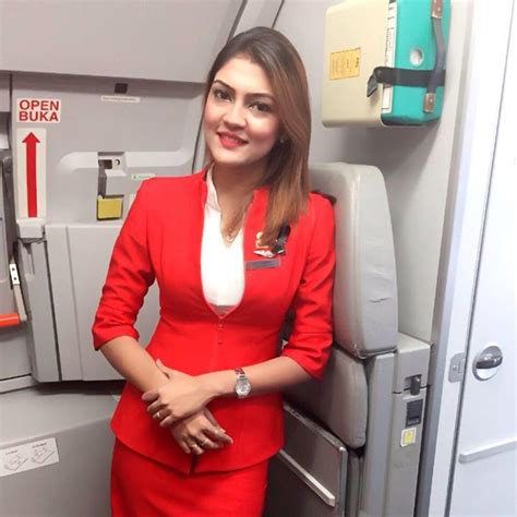 A Cute Air Hostess In Red Dress Indian Girls Red Dress