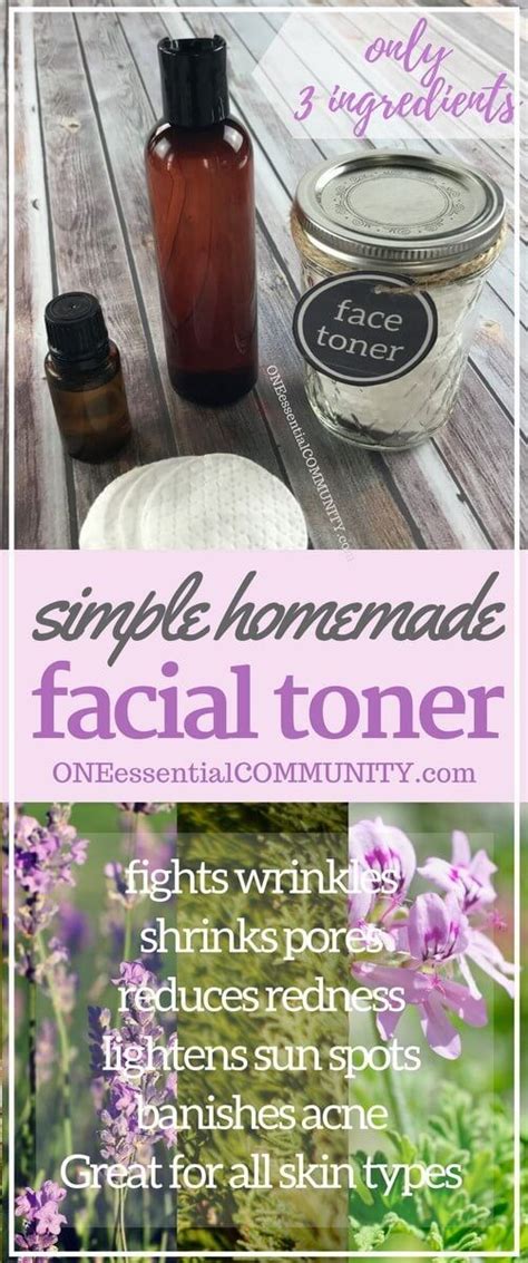 simple diy facial toner homemade facials essential oils