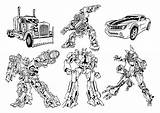 Transformers Optimus Bumblebee sketch template
