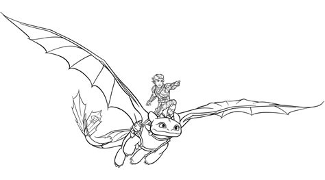 toothless     train  dragon coloring page