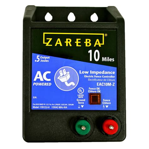 Zareba 10 Mile Ac Low Impedance Electric Fence Charger