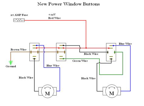 power window switch wiring