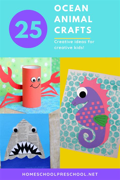 adorable ocean animals crafts  kids   ages