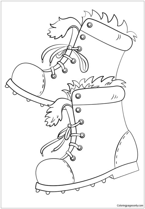 winter boots coloring pages winter coloring pages coloring pages