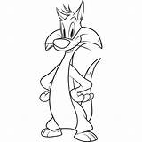 Frajola Looney Tunes Assustado Tudodesenhos Getdrawings sketch template