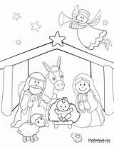 Nativity Coloring Christmas Pages Christian Books Christianbook sketch template