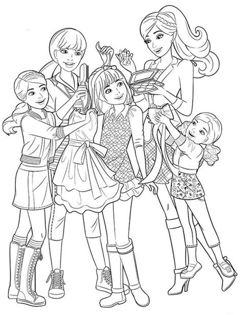 barbie dreamhouse adventures coloring pages skipper  coloring pages
