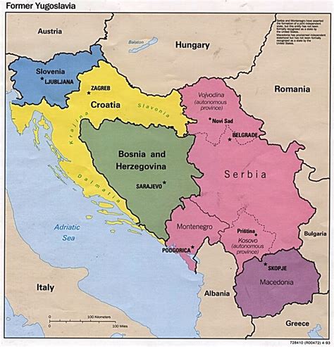 siete naciones en una conflicto antigua yugoslavia