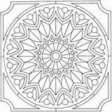 Islamic Mandalas Tile Mosaic Morocco Islamische Geo2 Basteln Malen sketch template