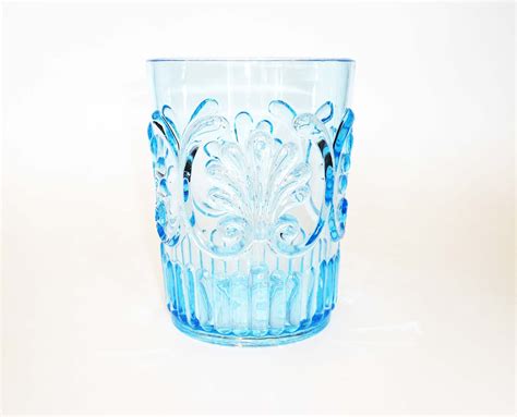 plastic drinking glasses ridged blue drinking glasses