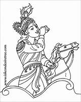 Krishna Coloring Baby Pages Getcolorings sketch template