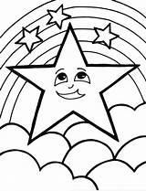 Coloring Star Pages Printable Kids Colouring Print sketch template