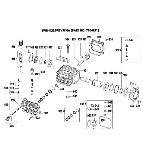 aaa pressure washer pump parts diagram