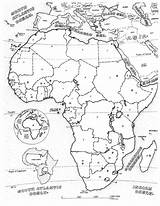 Afrique Adultes Continent sketch template